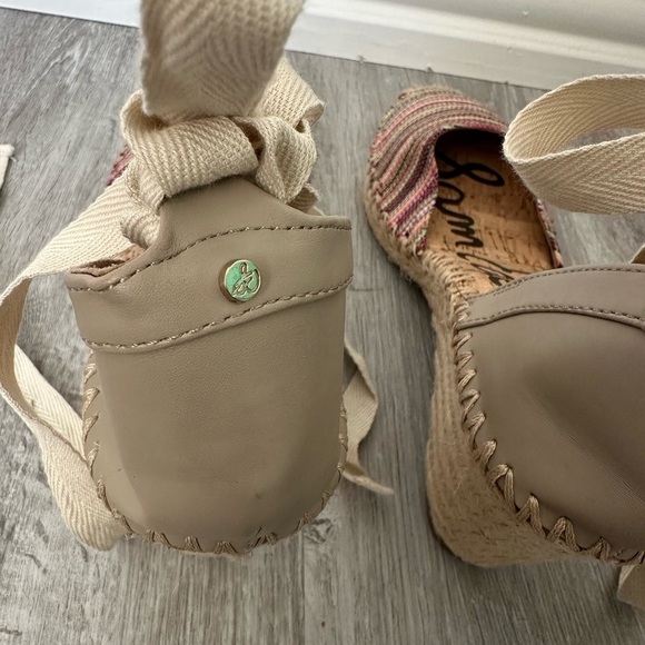 Sam Edelman Patsy Wrap Tie Ankle Espadrilles Size 10 - Picture 8 of 10